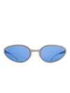 Mykita Bear Oval-frame Sunglasses In Blue