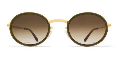 Mykita Berthold 758 Women's Sunglasses Green Size 47 In Brown