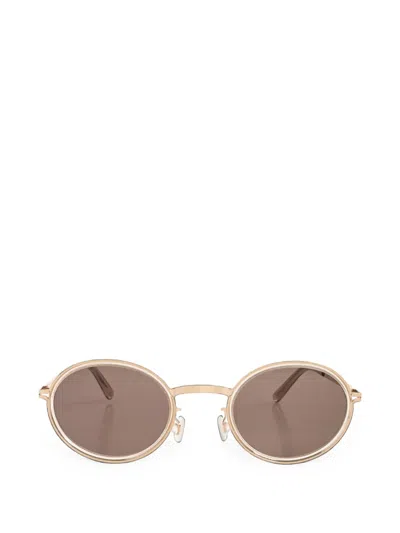 Mykita Berthold Round-frame Sunglasses In Gold