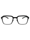 Mykita Black Clear Steel Glasses In Black
