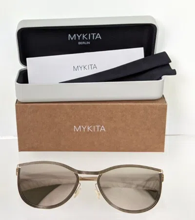 Pre-owned Mykita Brand Authentic  Studio 6.2 Sunglasses Col 342 58mm In Gold