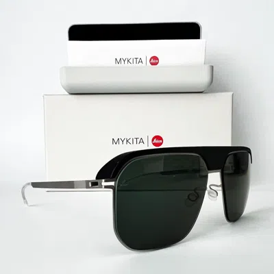 Pre-owned Mykita Brand Authentic  Sunglasses Pitch Black/matte Leica G15 Solid Lenses