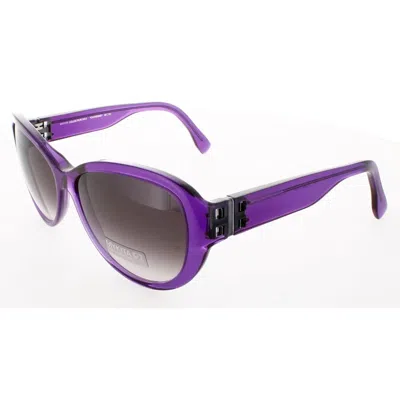 Mykita Brown Gradient Oval Ladies Sunglasses Catherine-amethyst 908 58 In Purple