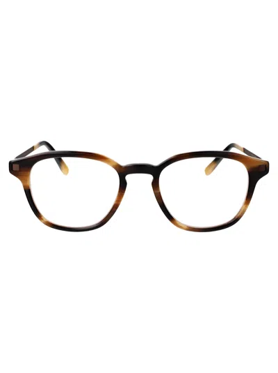 Mykita C175 Striped Brown/mocca Clear Steel Glasses