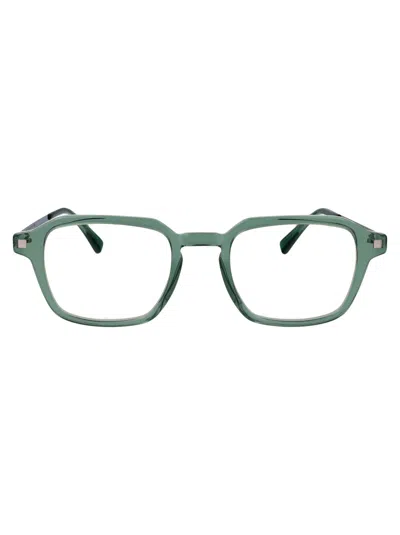 Mykita C191-cypress Green/shiny Silve Acetate Glasses