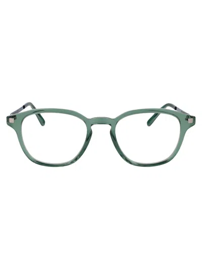 MYKITA MYKITA C191-CYPRESS GREEN/SHINY SILVE CLEAR STEEL GLASSES