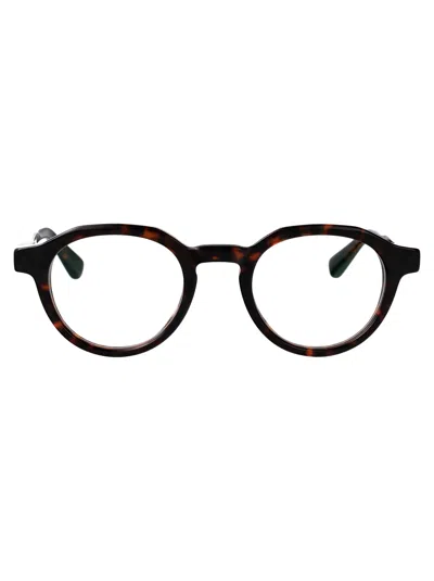 Mykita C215 Amber Havana/shiny Silver Acetate Glasses In Brown