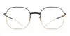 Mykita Cat - Gold / Jet Black Rx Glasses In Multi