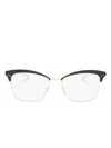Mykita Celia Cat-eye Frame Glasses In Brown
