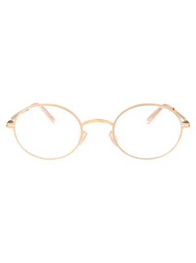 Mykita Champagne Gold Metal Glasses
