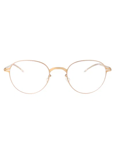 Mykita Champagne Gold Steel Glasses
