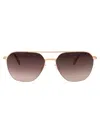 Mykita Champagne Gold Steel Sunglasses In Gold