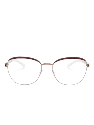 Mykita Charlene Square-frame Glasses In Red