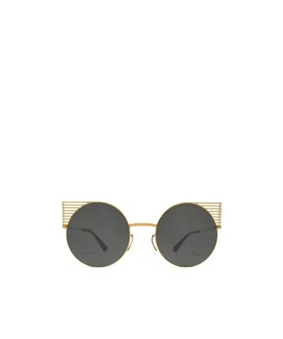 Mykita Circular Microstandard Sunglasses In Black