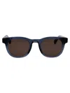 Mykita Clear Ash Shiny Silver Acetate Sunglasses In Blue
