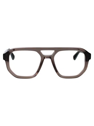 Mykita Clear Ash/shiny Silver Acetate Glasses In Gray