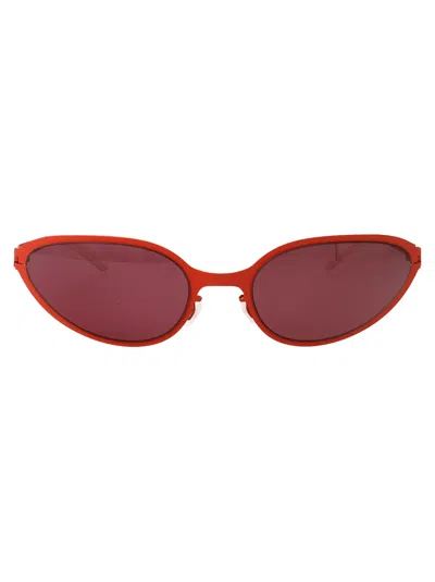 Mykita Co Bear Sunglasses In Red