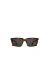 Mykita Dakar Rectangle-frame Sunglasses In Black