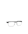 Mykita Dalton Rectangle-frame Metal Glasses In White