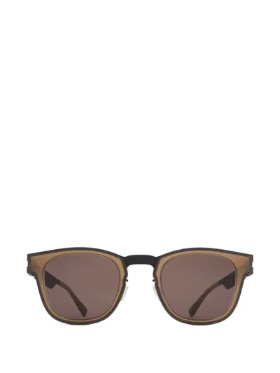 Mykita Delancey Round-frame Sunglasses In Brown