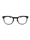 Mykita Geometrically Framed Flat Mirror In Black Clear