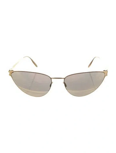 Pre-owned Mykita Eartha Cat-eye Sunglasses In Gold