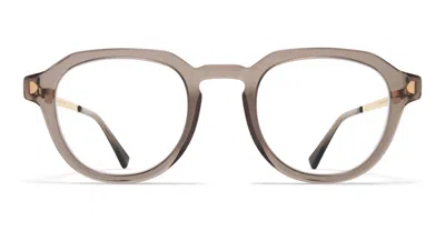 Mykita Elbert - Clear Ash / Champagne Gold Rx Glasses In Brown