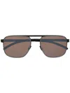 Mykita Eli Square Sunglasses In Gray