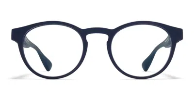 Mykita Ellum Pantos-frame Glasses In Blue