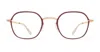 Mykita Jes - Champagne Gold / Cranberry Rx Glasses