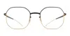 Mykita Cat - Gold / Jet Black Rx Glasses In Gold