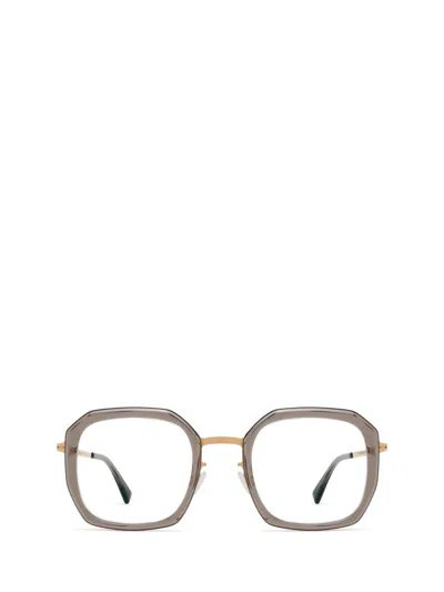 Mykita Eyeglasses In A83-champagne Gold/clear Ash
