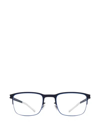 Mykita Fort Rectangle Glasses In Blue