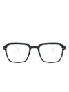 Mykita Garland Square-frame Glasses In Blue