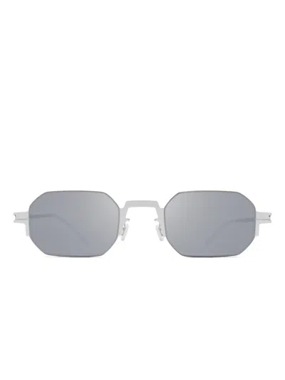 Mykita Geometric Frame Sunglasses In Silver