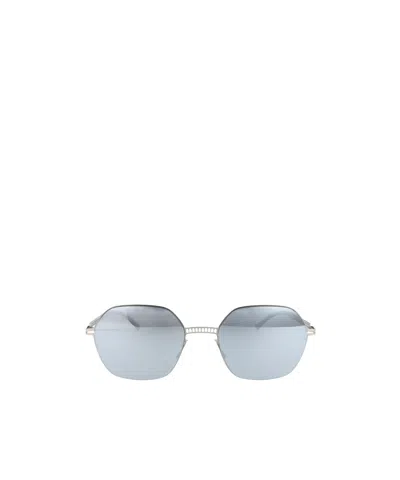 Mykita Geometric-frame Sunglasses In Silver