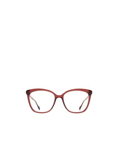 Mykita Geometrically Framed Flat Mirror In Brown