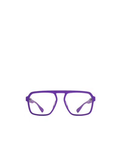 Mykita Geometrically Framed Flat Mirror In Purple