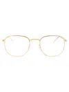 Mykita Glossy Gold Clear Steel Glasses