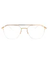 Mykita Glossy Gold Clear Steel Glasses In Gold