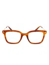 Mykita Gold-detail Square Glasses In Red