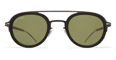 MYKITA GRUNT - MH78 SAFARI GREEN / SHINY GRAPHITE SUNGLASSES