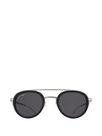 Mykita Grunt Round-frame Sunglasses In Black