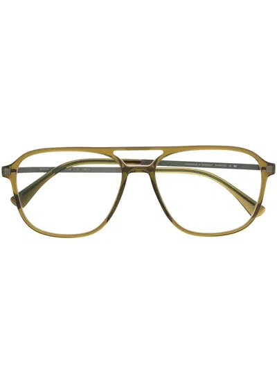 Mykita Gylfi Glasses In 727 C116-peridot/graphite Clear