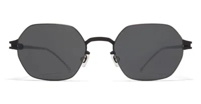 Mykita Hamish - Black / Silver Sunglasses In Brown
