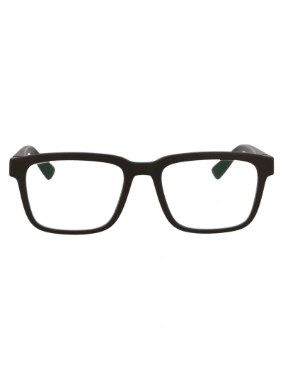 Mykita Helicon Glasses In 355 Md22 Ebony Brown Clear