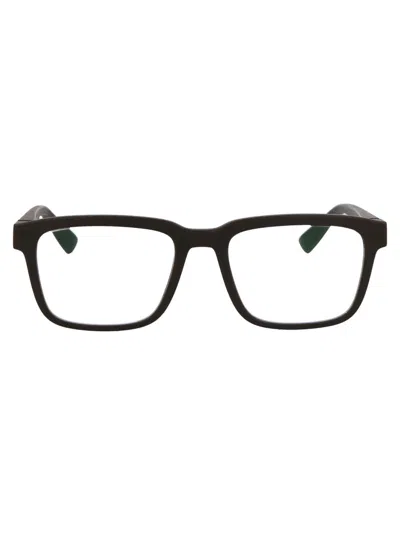 Mykita Helicon Rectangle Frame Glasses In Brown