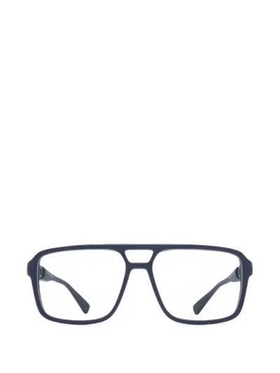 Mykita Hopper Pilot-frame Glasses In Blue