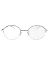Mykita Shiny Silver Metal Optical Glasses In Metallic