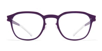 Mykita Idris Geometric Glasses In Purple
